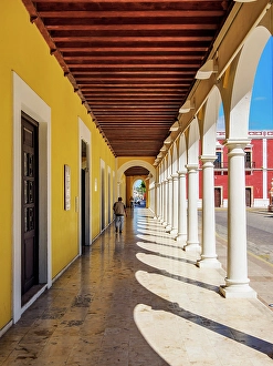 Library Prints: Campeche Library Building, Independence Square, Campeche City, Campeche State, Mexico