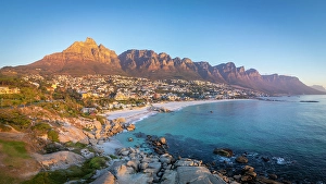 Cape Town Prints: Camps Bay & The Twelve Apostles, Cape Town, Western Cape, South Africa