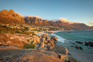 Cape Town Prints: Camps Bay & The Twelve Apostles, Cape Town, Western Cape, South Africa
