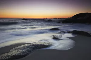 Images Dated 13th October 2010: Camps Bay beach at sunset, Cape Town, Western Cape, South Africa
