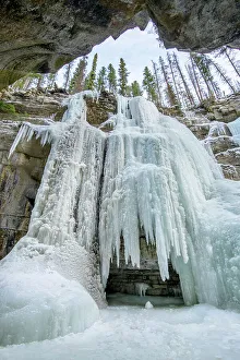 Canada, Alberta, Rocky Mountains, Jasper, National Park, UNESCO World Heritage Site, Ice Cave, Maligne Canyon