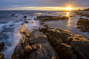 Maritimes Prints: Canada, Maritimes, Nova Scotia, Liverpool, Western Head sunset