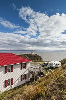 Canada, New Brunswick, Bay of Fundy, Cape Enrage, Cape Enrage Lighthouse