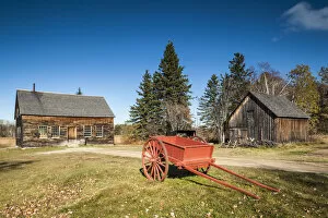 Canada, New Brunswick, Northeastern New Bruswick, Caraquet, old farm