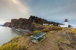 Images Dated 13th March 2019: Canada, Nova Scotia, Advocate Harbour, Cape d Or Lighthouse on the Bay of Fundy