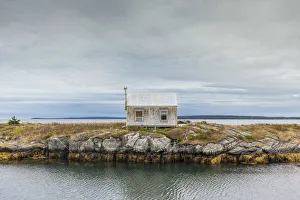 Canada, Nova Scotia, Blue Rocks, coastal fishing village, fishing shack