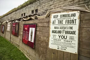 Canada, Nova Scotia, Halifax, Citadel Hill National Historic Site, military display