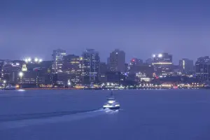 Dartmouth Prints: Canada, Nova Scotia, Halifax, Halifax city skyline from Dartmouth, dawn