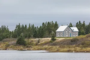 Liverpool Prints: Canada, Nova Scotia, Liverpool, Western Head, farmhouse