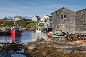 Canada, Nova Scotia, Peggys Cove, fishing village on the Atlantic Coast