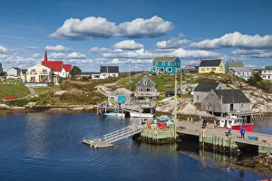 Images Dated 13th March 2019: Canada, Nova Scotia, Peggys Cove, fishing village on the Atlantic Coast
