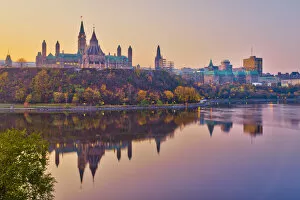 Images Dated 31st May 2012: Canada, Ontario, Ottawa, Canadian Parliament across Ottawa River