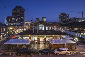 Canada, Ontario, Ottowa, capital of Canada, Byward Market, exterior, dusk