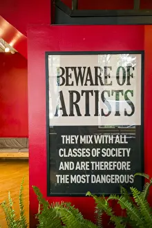 Canada, Ontario, Toronto, 401 Richmond artists collective building, Beware of Artists