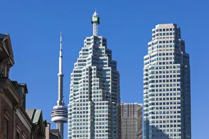 Canada, Ontario, Toronto, CN Tower, and Brookfield Place