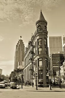 Images Dated 6th January 2012: Canada, Ontario, Toronto, Flatiron Building, officially Gooderham Building, Brookfield