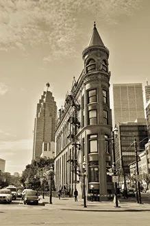 Images Dated 6th January 2012: Canada, Ontario, Toronto, Flatiron Building, officially Gooderham Building, Brookfield