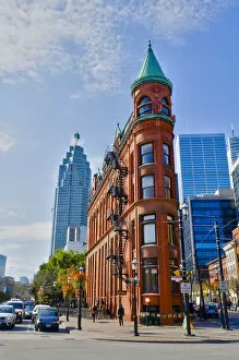 Images Dated 6th January 2012: Canada, Ontario, Toronto, Flatiron Building, officially Gooderham Building, Brookfield