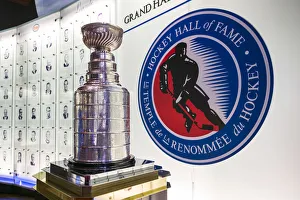 Canada, Ontario, Toronto, Hockey Hall of Fame, Stanley Cup room, the Stanley Cup Canada, Ontario, Toronto, Hockey Hall of Fame, Stanley Cup room, the Stanley Cup