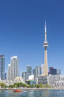 Canada, Ontario, Toronto, Skyline including CN Tower