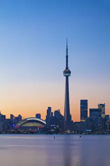 Canada, Ontario, Toronto, View of CN Tower and city skyline