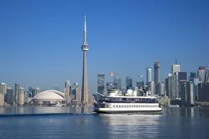 Canada, Ontario, Toronto, View of CN Tower and city skyline
