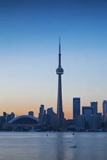 Canada, Ontario, Toronto, View of CN Tower and city skyline