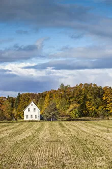 Canada, Prince Edward Island, Mount Mellick, house, autumn