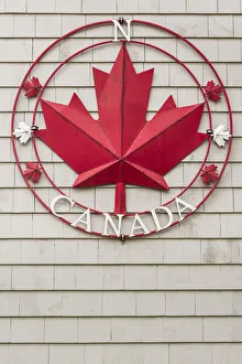 Images Dated 26th March 2019: Canada, Prince Edward Island, Victoria, Canadian Maple Leaf