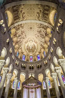 Images Dated 12th October 2017: Canada, Quebec, Capitale-Nationale Region, Beaupre Coast, Ste-Anne de Beaupre, Basilica