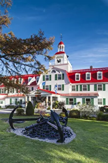 Province Prints: Canada, Quebec, Cote Nord Region, Saguenay Fjord, Tadoussac, Hotel Tadoussac