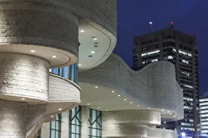 Canada, Quebec, Hull-Gatineau, Canadian Museum of Civilization, evening