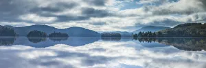 Images Dated 6th October 2017: Canada, Quebec, The Laurentians, Mont Tremblant, Mont-Tremblant Village, Lac Ouimet