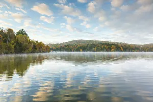 Canada, Quebec, The Laurentians, Mont Tremblant, Mont-Tremblant Village, Lac Mercier