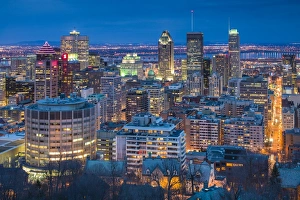 Images Dated 20th April 2014: Canada, Quebec, Montreal, Oratory of Saint Joseph, elevated city view from Mount