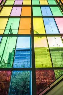 Colored Prints: Canada, Quebec, Montreal, Palais des Congres de Montreal, convention center