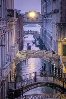 February Gallery: Canal and the Bridge of Sighs, Venice, Veneto, Italy