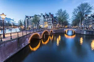 Canal Crossroads At Keizersgracht, Amsterdam, Netherlands