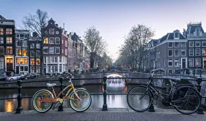 Canal Crossroads At Keizersgracht, Amsterdam, Netherlands
