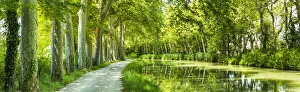 Navigation Prints: Canal du Midi, near Castelnaudary, Languedoc, France