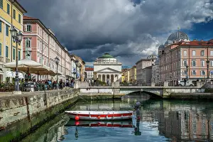 Canal Grande Prints: Canal Grande (Grand Canal) with Sant'Antonio Taumaturgo Church in the background