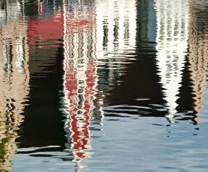 Belgian Collection: Canal reflections, Bruges, Belgium