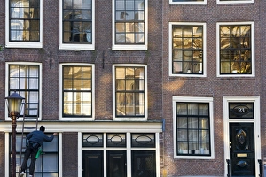 Amsterdam Prints: Canalside houses, Amsterdam, Holland