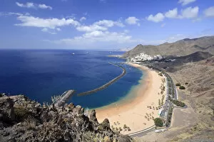 Images Dated 10th August 2010: Canary Islands, Tenerife, Playa de Las Teresitas