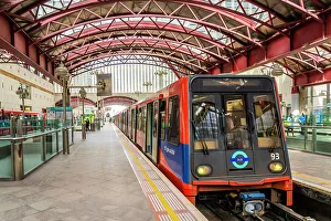 Platform Prints: Canary Wharf, DLR railway station, London, England, UK