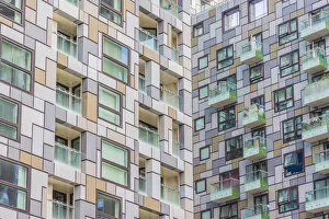 Patterned Prints: Canary Wharf, London, England, Uk