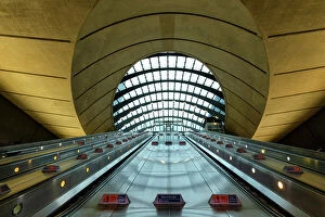 Images Dated 1st July 2022: Canary Wharf Tube Station, London, England