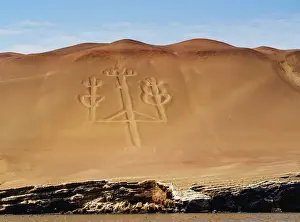 Atacama Prints: Candelabro de Paracas Geoglyph, Paracas National Reserve, Ica Region, Peru