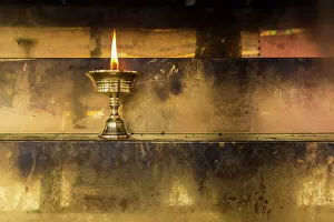 Candle Prints: Candle in temple at Kerti Monastery, Langmusi, China