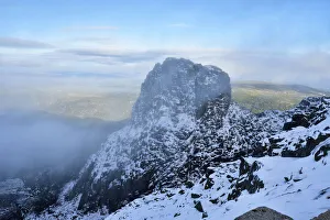 Images Dated 21st November 2018: Cantaro Magro, the source of the Zezere river, on a misty day
